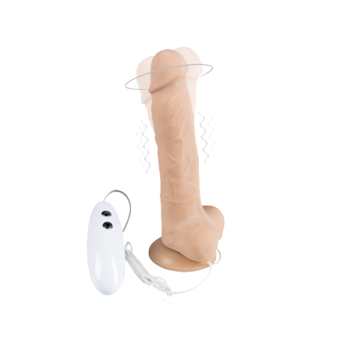 Alive - Cesar - Vibrerende/Roterende Dildo - Lys Hudfarge