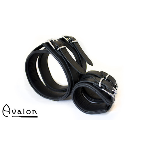 AVALON - BOUND - Lår og Håndcuffs - Sort AVALON - BOUND - Lår og Håndcuffs - Sort