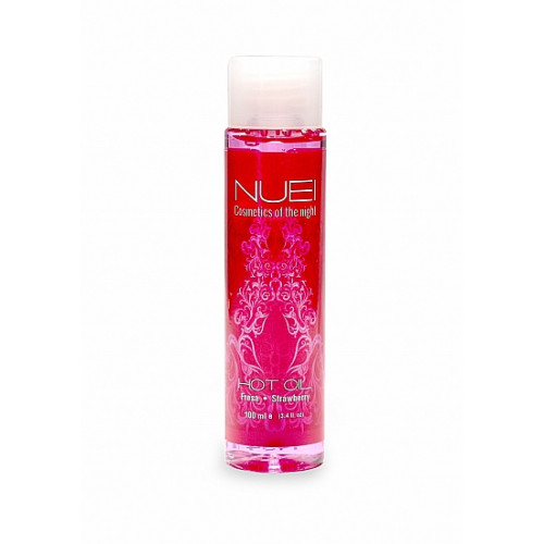 NUEI - HOT OIL - Varmende Massasjeolje - Jordbær - 100ml