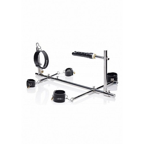 Imprisoned Metal Stockade with Dildo - Bondagemøbel 