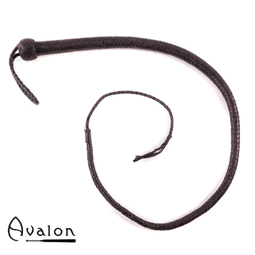 Avalon - SERPENT - Bullwhip heavy handle, Sort 1,3 m 