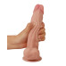Lovetoy - 8" Sliding Skin Dildo - Lys Hudfarge