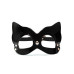 Kinky Diva - High Gloss Cat Mask - Sort