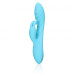 Loveline - Ribbed Ultra Soft Silicone Rabbit Vibrator - Turkis