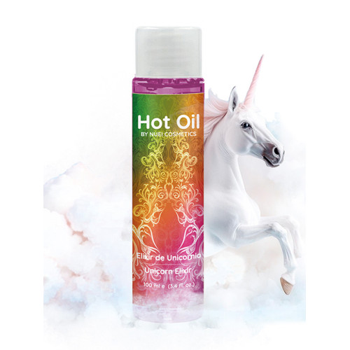 NUEI - HOT OIL - Varmende Massasjeolje - Unicorn Elixir - 100ml NUEI - HOT OIL - Varmende Massasjeolje - Unicorn Elixir - 100ml