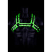 Ouch! Chest Bulldog Harness - Glow In The Dark 