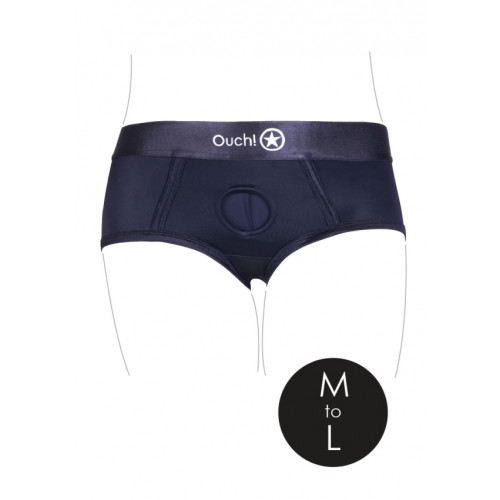 Ouch! Vibrating Strap-on Brief - M/L Ouch! Vibrating Strap-on Brief - M/L