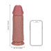 Realrock - Ekstra Tykk Dildo uten pung - 25,4 cm - Lys hudfarge