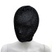 Lace Hood Shiny Diamonds - Maske med Stener - Sort
