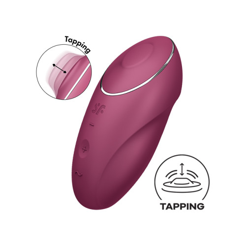 Satisfyer - Tap & Climax - Tappende Klitorisvibrator - Rød