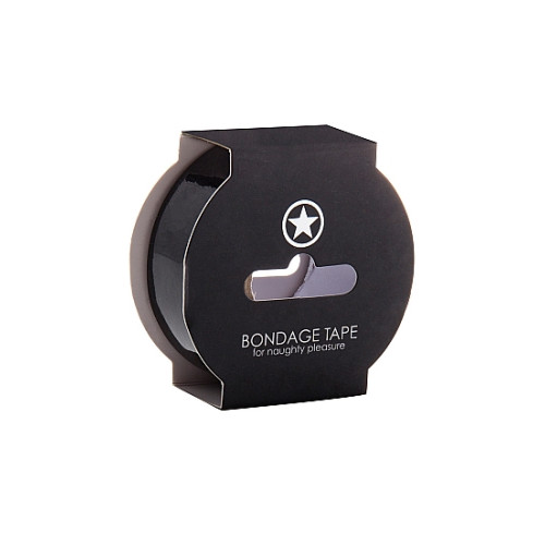 Ouch! - Bondagetape, 17,5 Meter Sort
