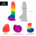 Addiction - Justin Rainbow Silicon Dildo Kun 1 igjen! Siste sjangse 