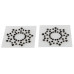 Cotelli collection - Nipple stickers dekor - sorte stener Cotelli collection - Nipple stickers dekor - sorte stener