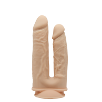 Silexd - Double Penetration  - Model 1 - 7"- 8'' - Lys hudfarge