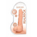 RealRock - Dildo med pung - 10" / 27 cm - Lys hudfarge