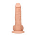 RealRock - Dildo med pung - 10" / 27 cm - Lys hudfarge