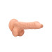 RealRock - Dildo med pung - 10" / 27 cm - Lys hudfarge