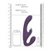 VIVE - Suki - Stroppeløs strap-on med klitorisvibrator - Lilla