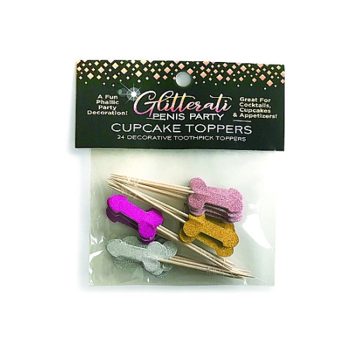 LITTLE GENIE -  Glitterati Penis, Cupcake Set 