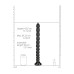 Ouch! Stacked Anal Snake - Dybdetrener Dildo - 40 cm - Sort