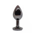 BQS - Sort Buttplug med Krystall - Large