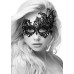 Ouch! Black & White - Royal maskerademaske med Blonder - Sort Ouch! Black & White - Royal maskerademaske med Blonder - Sort