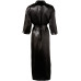 Cottelli - Klassisk Sort Kimono - Lang 