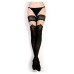 Ballerina Secret - Sensuelle - Sorte strømper kant og mønster ved kne - Hold up 