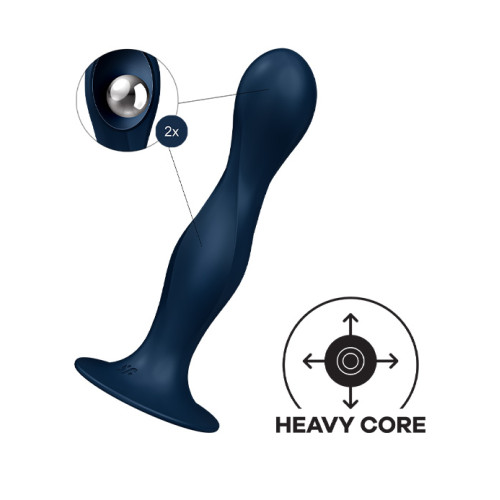 Satisfyer - Double Ball-R - Kinetisk Dildo - Blå