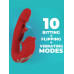 Intoyou - Mouty - Biting & Flipping - Rabbitvibrator med app - Rød 