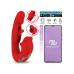 Intoyou - Mouty - Biting & Flipping - Rabbitvibrator med app - Rød 
