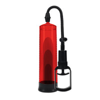 Pumped - Basic pump 2 - Penispumpe med håndgrep - Rød