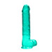 Realrock – Crystal Clear – Realistisk Dildo med Pung – Grønn - 22 cm Realrock – Crystal Clear – Realistisk Dildo med Pung – Grønn - 22 cm