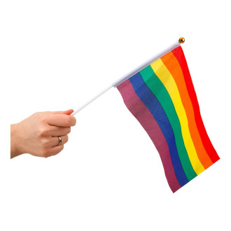 Pride flagg på pinne - Regnbue 