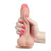 Lovetoy - 7" Sliding Skin Dildo - Lys Hudfarge