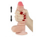 Lovetoy - 7" Sliding Skin Dildo - Lys Hudfarge