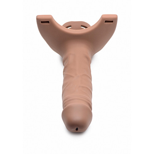 Size matters - Hul silikon strap-on dildo - Lyshudfarge Size matters - Hul silikon strap-on dildo - Lyshudfarge